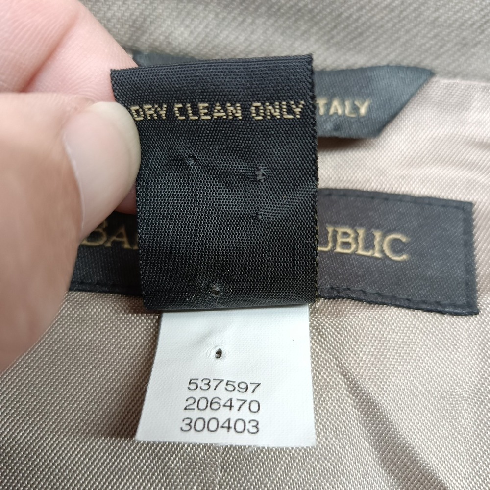 Banana Republic Women's Gray Blazer 100% Wool 14 Italy Formal Preppy Career - Picture 3 of 5